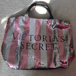 Sequin Victoria Secret Tote